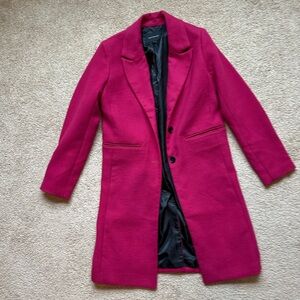 Banana Republic Fuchsia Trench Coat